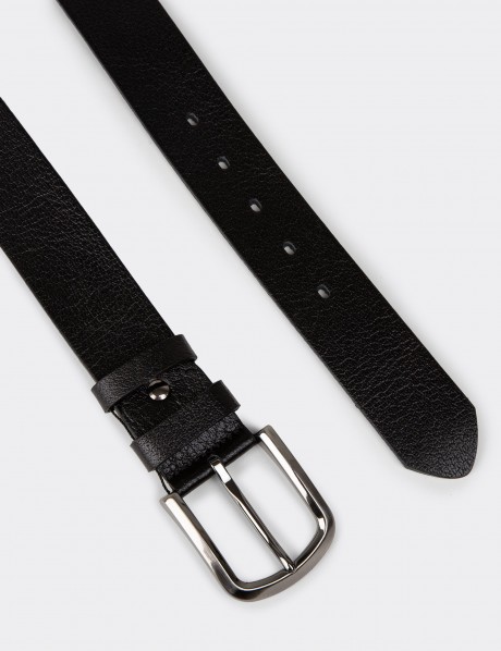 Leather Black Men's Belt