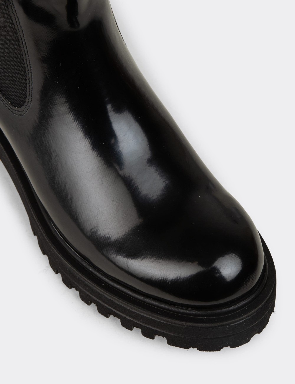Black  Leather Chelsea Boots - 01801ZSYHE03