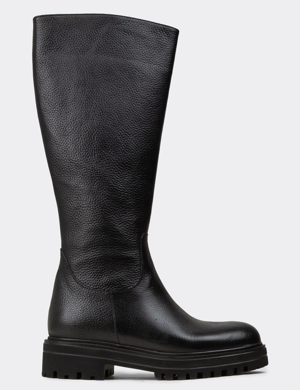 Black  Leather Boots - 01807ZSYHE01