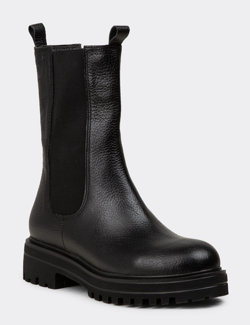 Black  Leather Chelsea Boots - E2020ZSYHC01 Black  Leather Chelsea Boots - E2020ZSYHC01