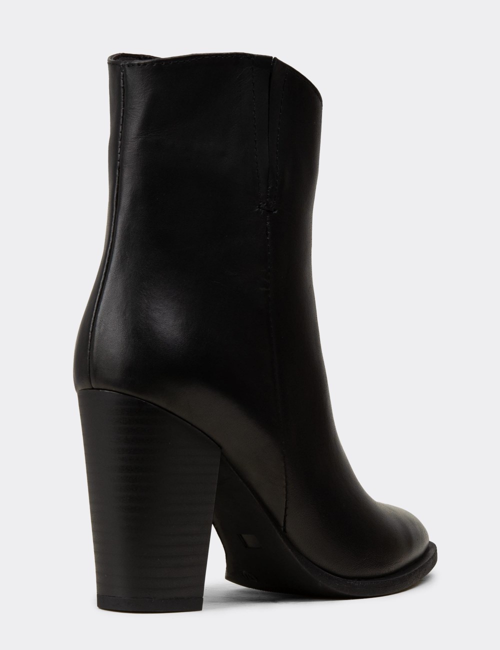 Black  Leather  Boots - E4452ZSYHC01