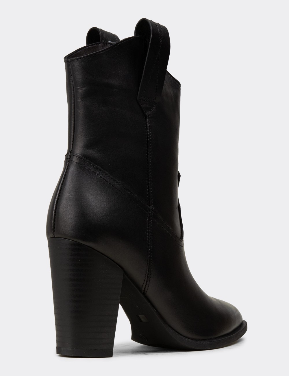 Black  Leather Boots - E4460ZSYHC01 Black  Leather Boots - E4460ZSYHC01