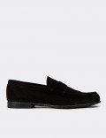 Black  Leather Loafers