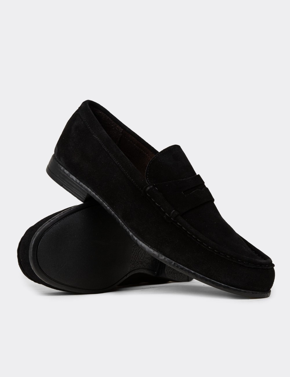 Black  Leather Loafers - 01510MSYHC01 Black  Leather Loafers - 01510MSYHC01