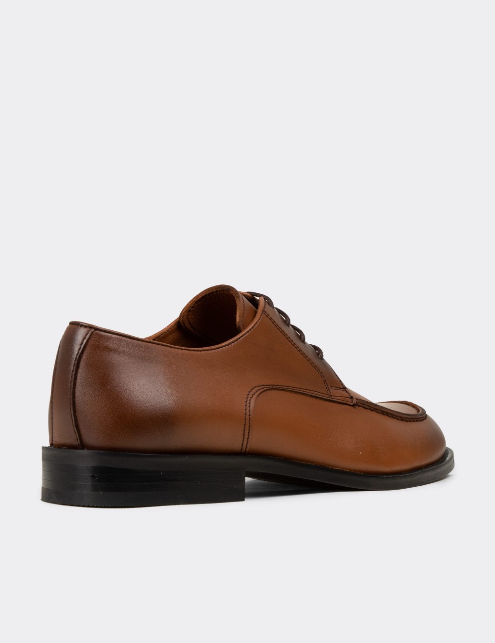 Tan  Leather Classic Shoes - 01695MTBAM01