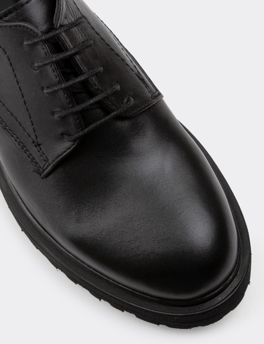 Black  Leather Lace-up Shoes - 01430ZSYHE04 Black  Leather Lace-up Shoes - 01430ZSYHE04