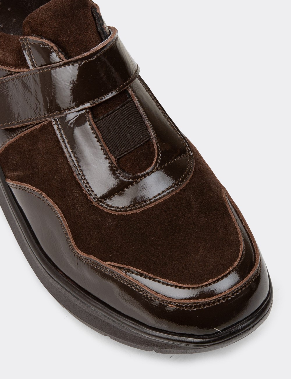 Women's Brown Patent Leather Shoes - N0302ZKHVC01 Women's Brown Patent Leather Shoes - N0302ZKHVC01