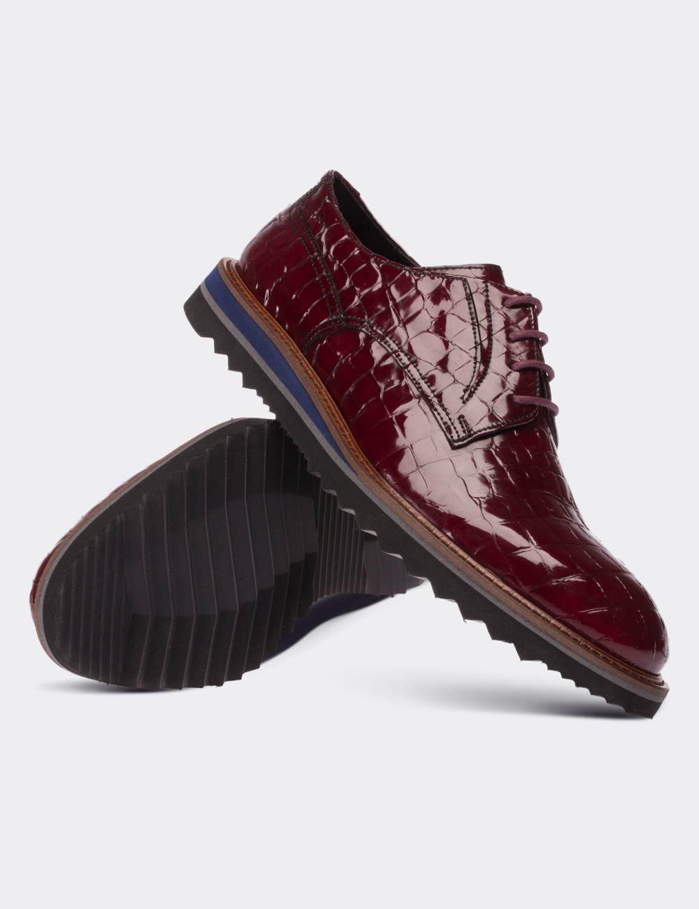 patent leather burgundy shoes