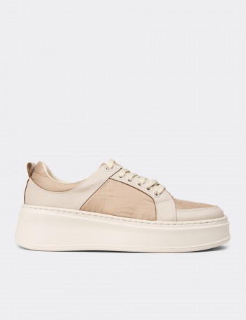 Women's Beige Sneakers