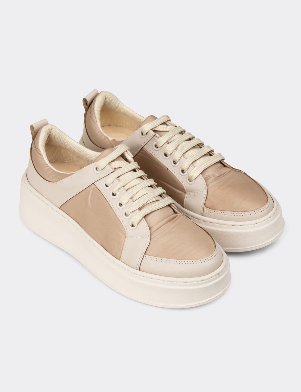Women's Beige Sneakers - CE491ZBEJC01 Women's Beige Sneakers - CE491ZBEJC01