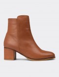 Women's Tan Leather Boots