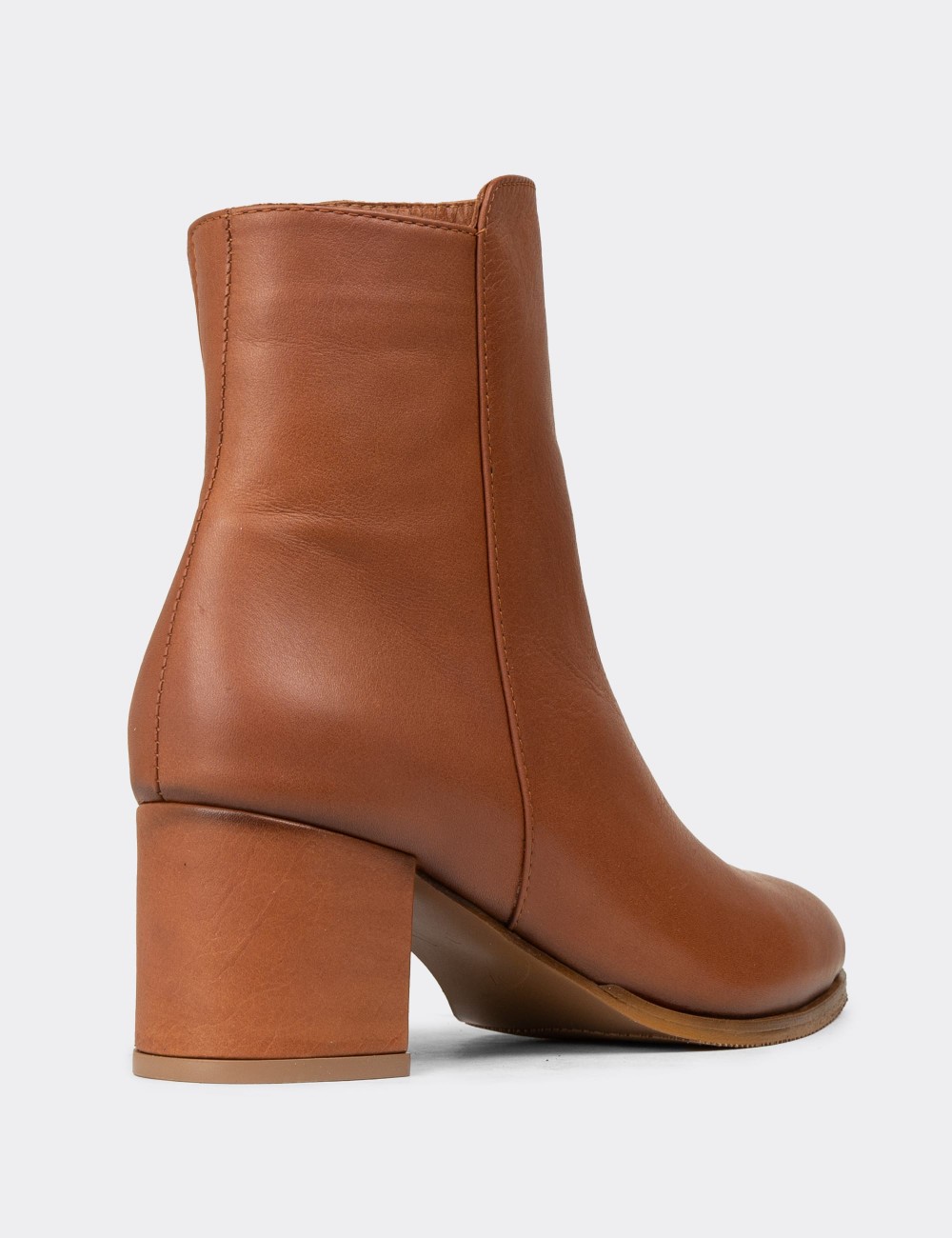 Women's Tan Leather Boots - A5810ZTBAC01 Women's Tan Leather Boots - A5810ZTBAC01