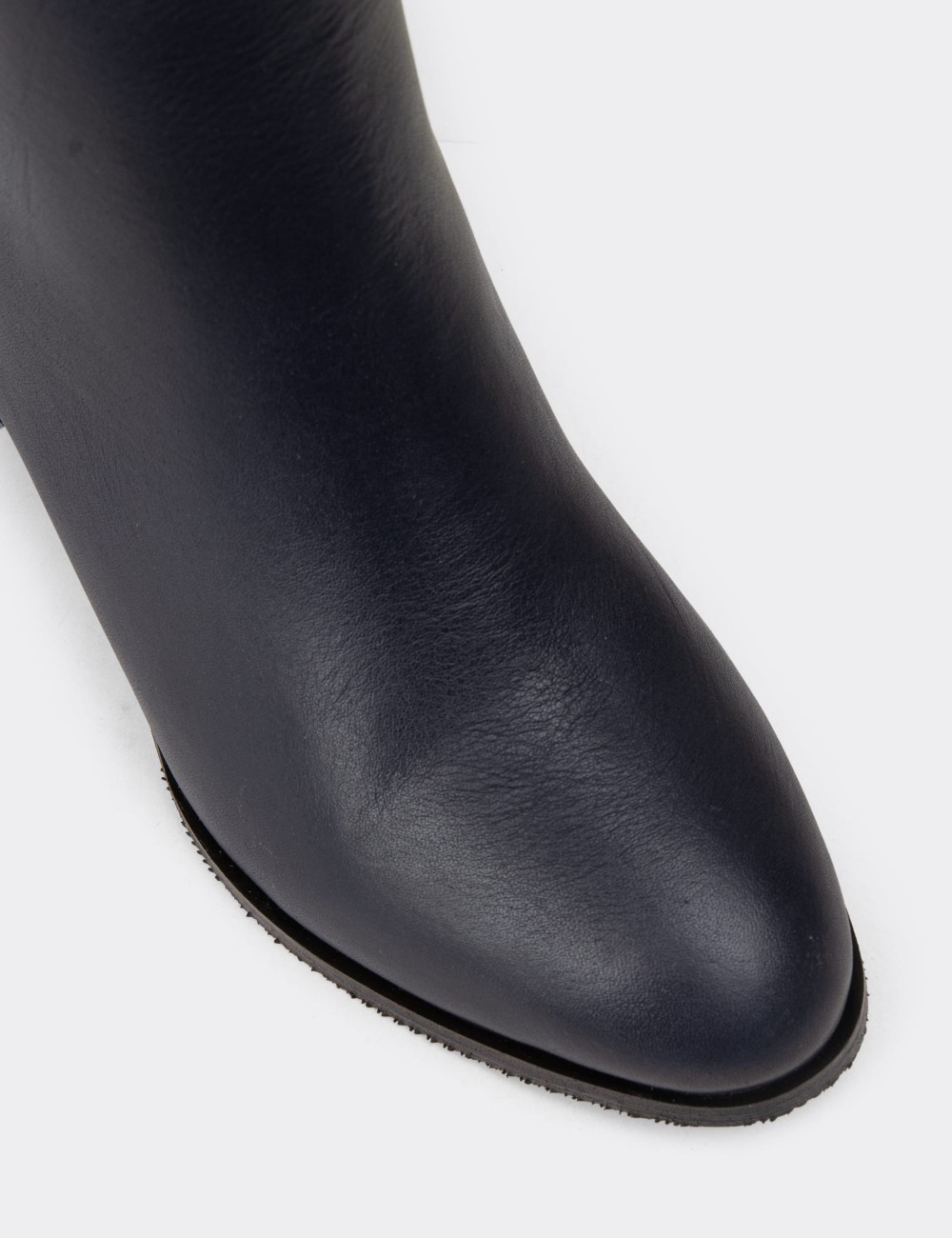 Women’s Navy Leather Boots - A5810ZLCVC01 Women’s Navy Leather Boots - A5810ZLCVC01