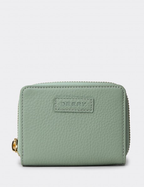 'Women's Green Leather Wallet'