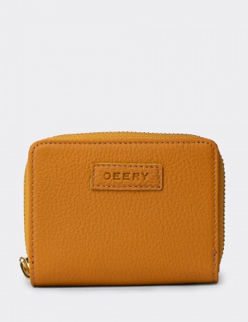 Women's Yellow Leather Wallet