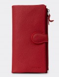Women's Red Leather Wallet
