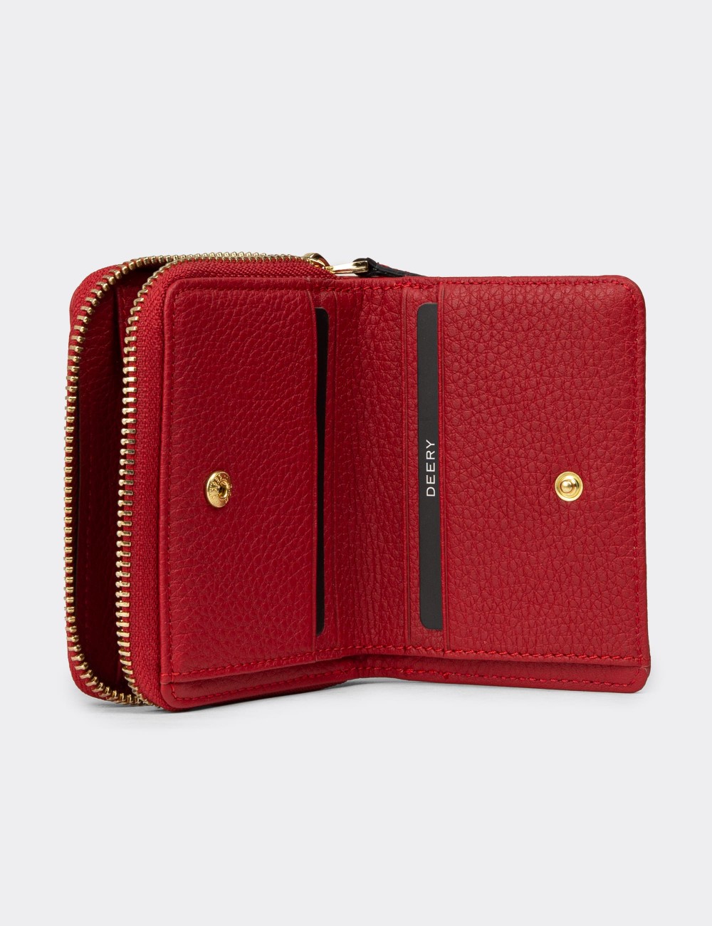 Women's Red Leather Wallet - 00910ZKRMZ01 Women's Red Leather Wallet - 00910ZKRMZ01