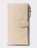Women's Beige Leather Wallet