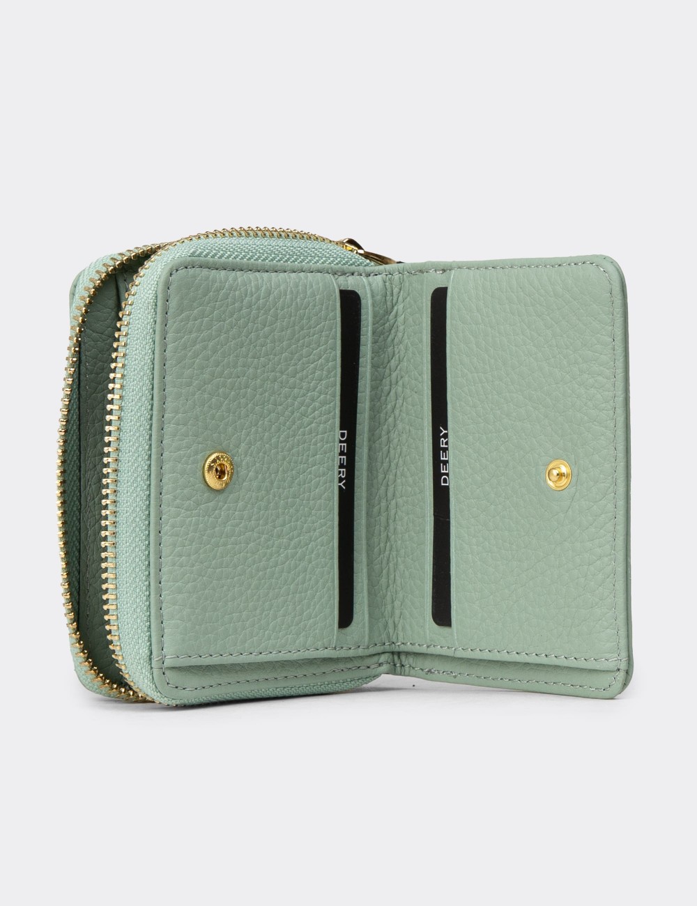 'Women's Green Leather Wallet' - 00910ZYSLZ01 'Women's Green Leather Wallet' - 00910ZYSLZ01