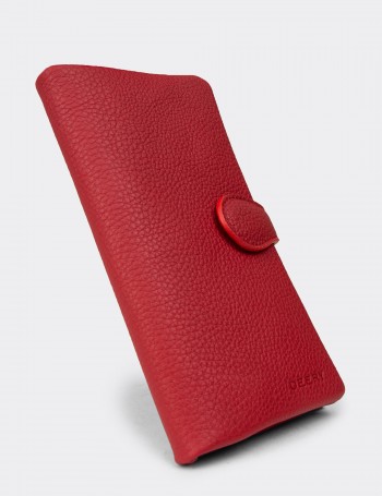 Women's Red Leather Wallet