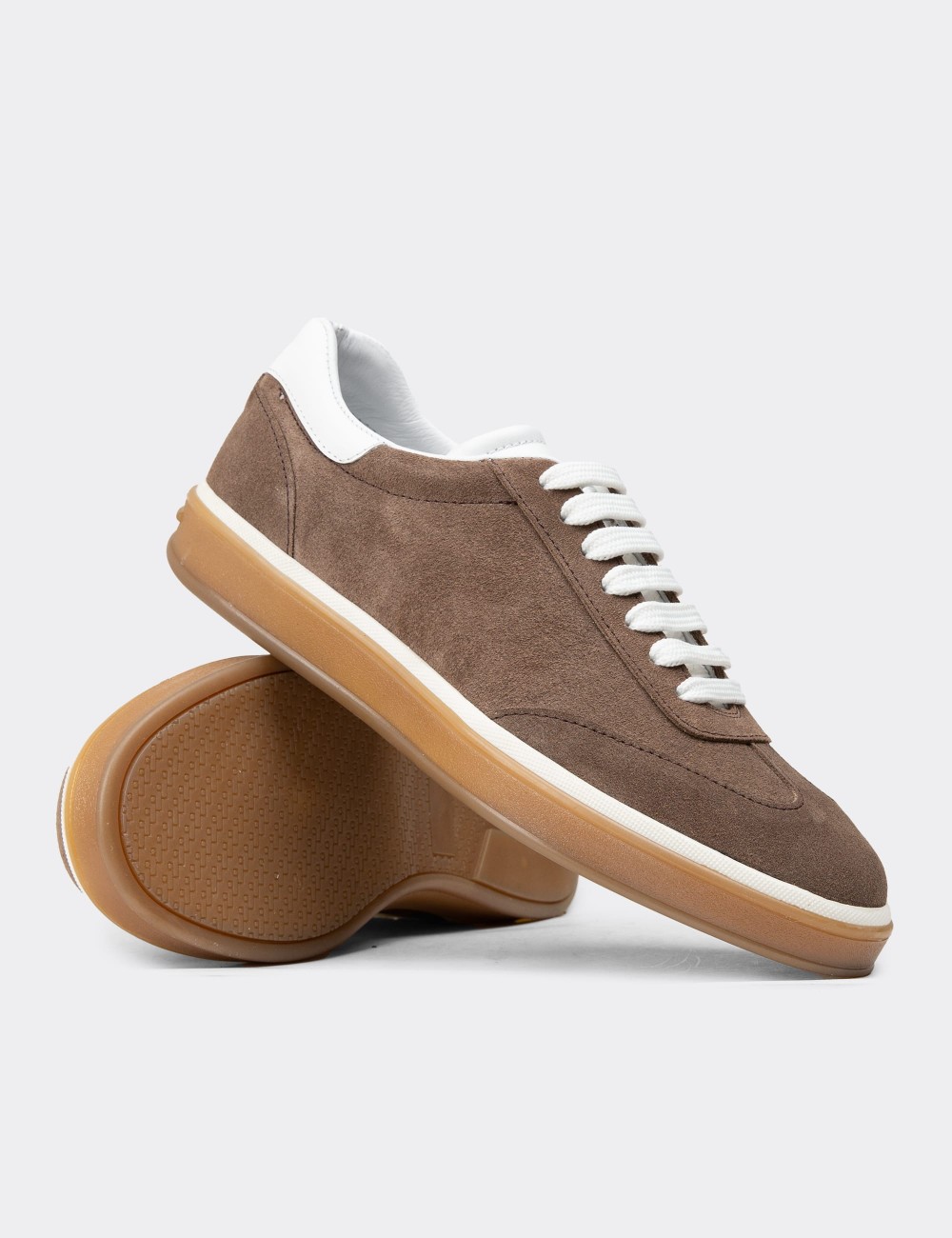 Men's Sandstone Suede Sneakers - 01997MVZNC01 Men's Sandstone Suede Sneakers - 01997MVZNC01
