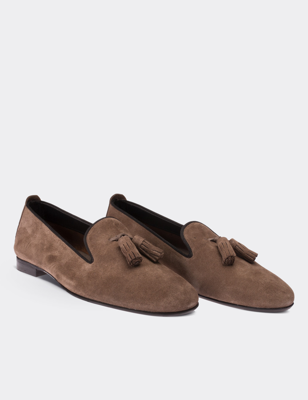 Sandstone Suede Leather Loafers - 01613ZVZNM01
