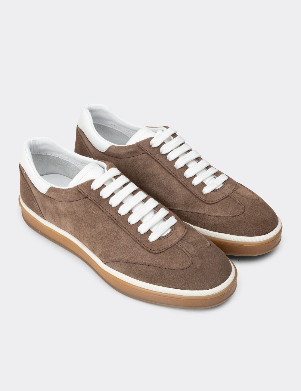 Men's Sandstone Suede Sneakers - 01997MVZNC01 Men's Sandstone Suede Sneakers - 01997MVZNC01