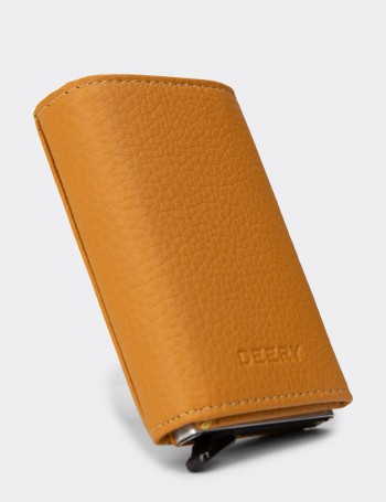 Men's Yellow Leather Wallet