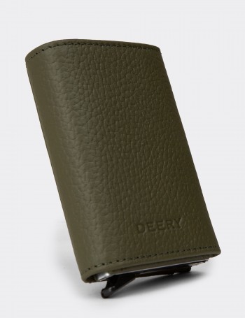 Men's Green Leather Wallet
