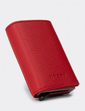 Men's Red Leather Wallet