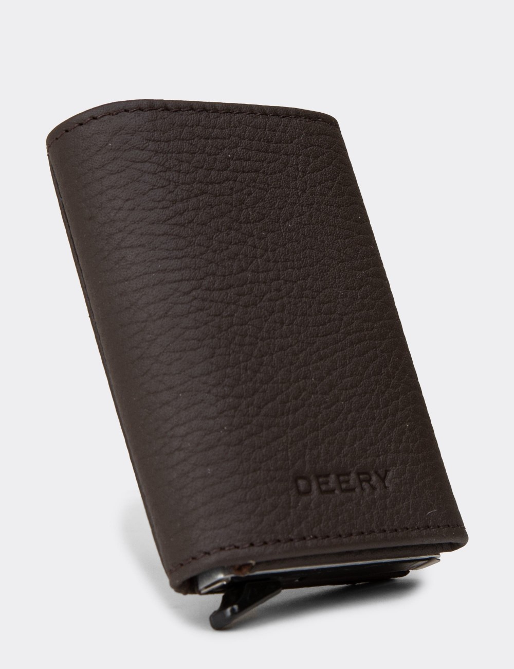 Men's Brown Leather Wallet - 00632MKHVZ02 Men's Brown Leather Wallet - 00632MKHVZ02