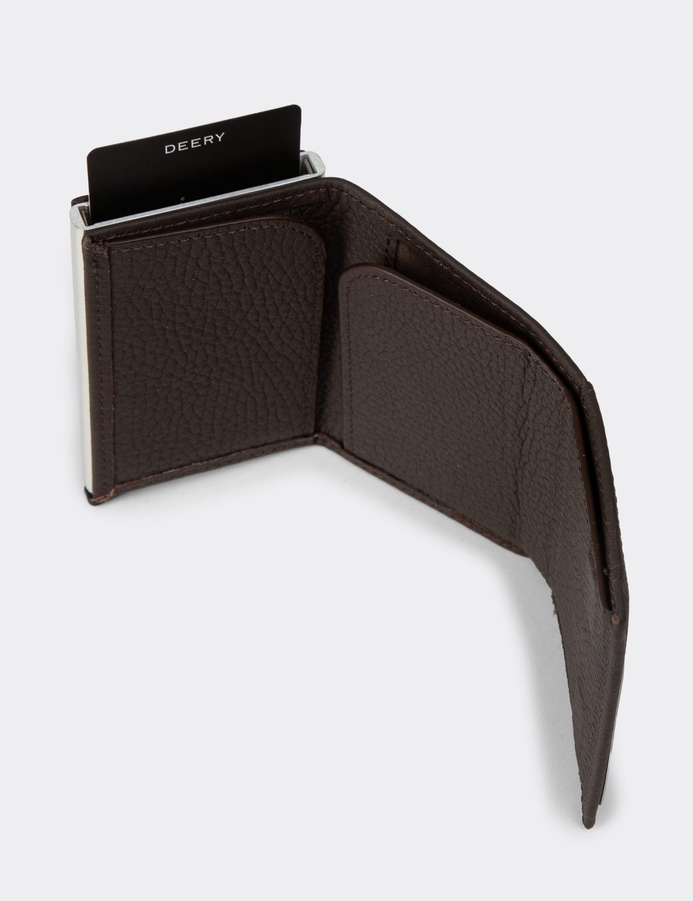 Men's Brown Leather Wallet - 00632MKHVZ02 Men's Brown Leather Wallet - 00632MKHVZ02