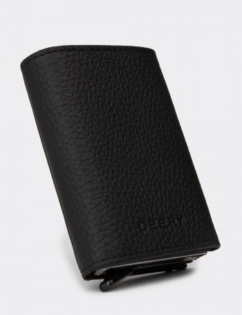Men's Black Leather Wallet