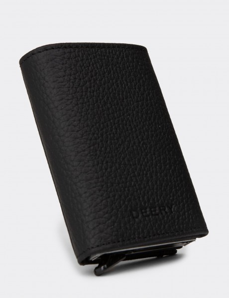 Men's Black Leather Wallet