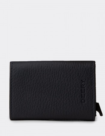 Men's Navy Leather Wallet