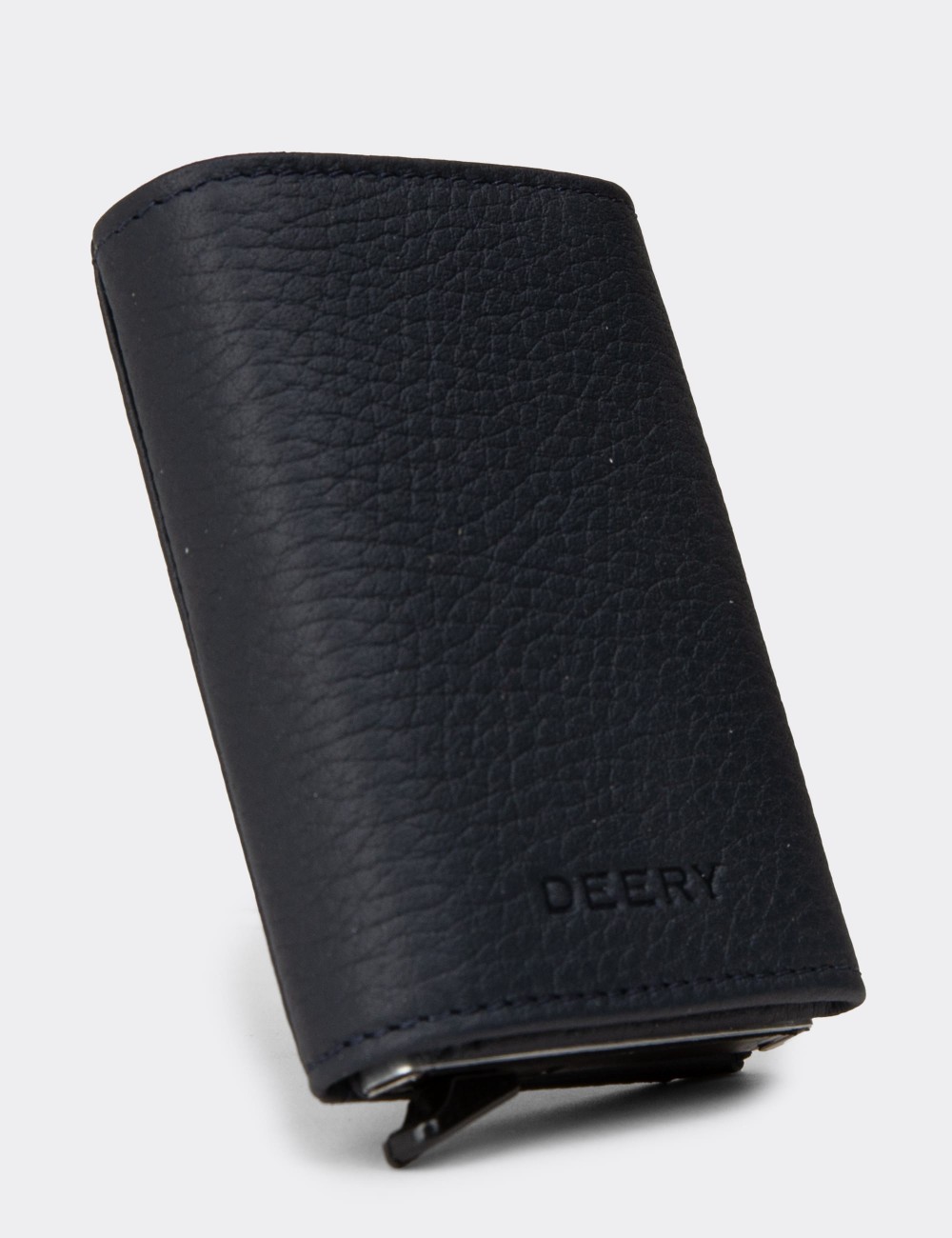 Men's Navy Leather Wallet - 00632MLCVZ02 Men's Navy Leather Wallet - 00632MLCVZ02