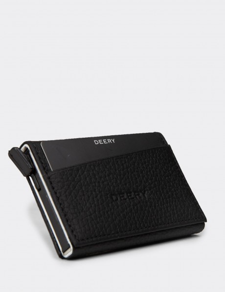 Men's Black Leather Wallet
