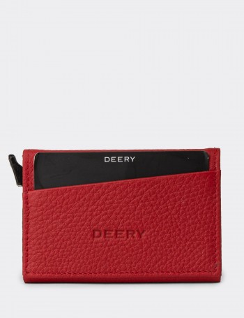 Men's Red Leather Wallet