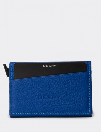 Men's Blue Leather Wallet