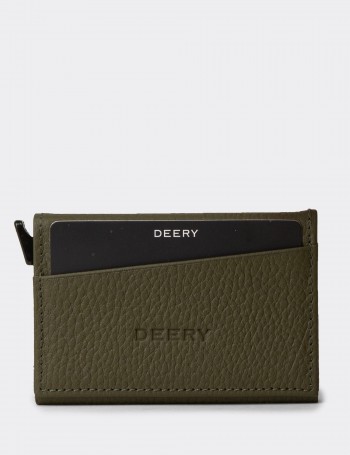 Men's Green Leather Wallet