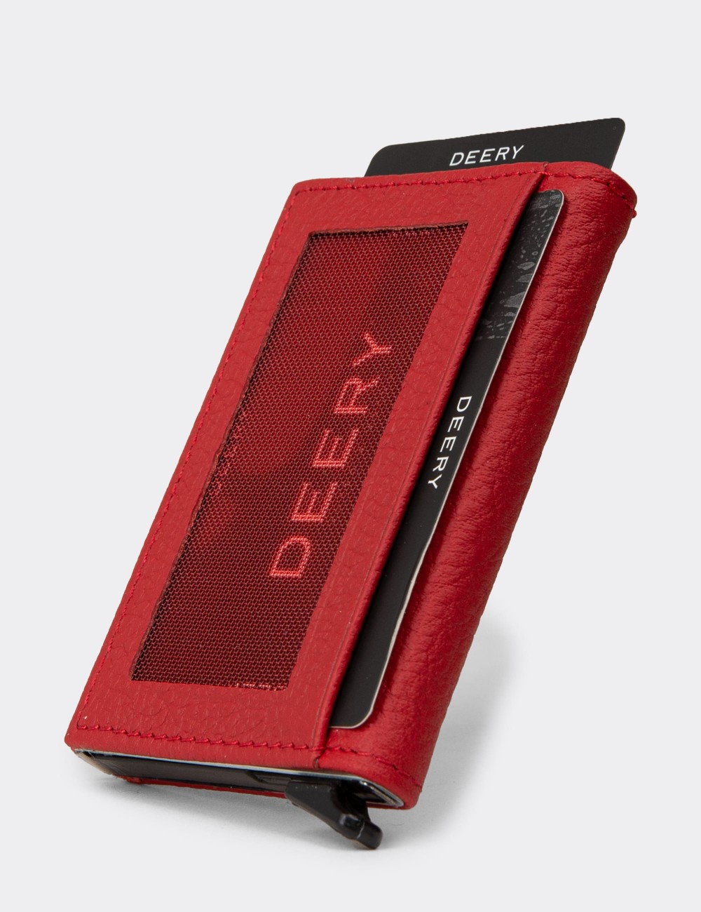 Men's Red Leather Wallet - 00611ZKRMZ01 Men's Red Leather Wallet - 00611ZKRMZ01