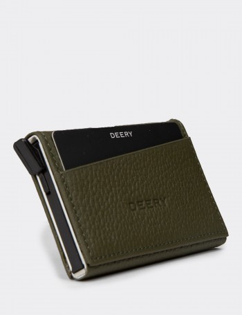 Men's Green Leather Wallet