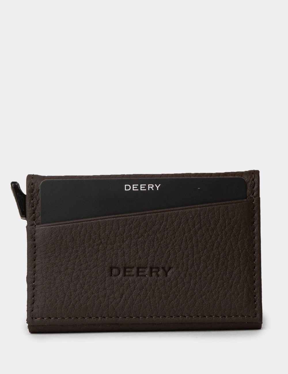 Men's Brown Leather Wallet - 00611ZKHVZ01