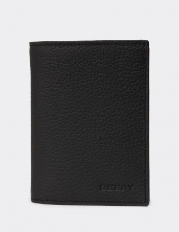 Men's Black Leather Wallet