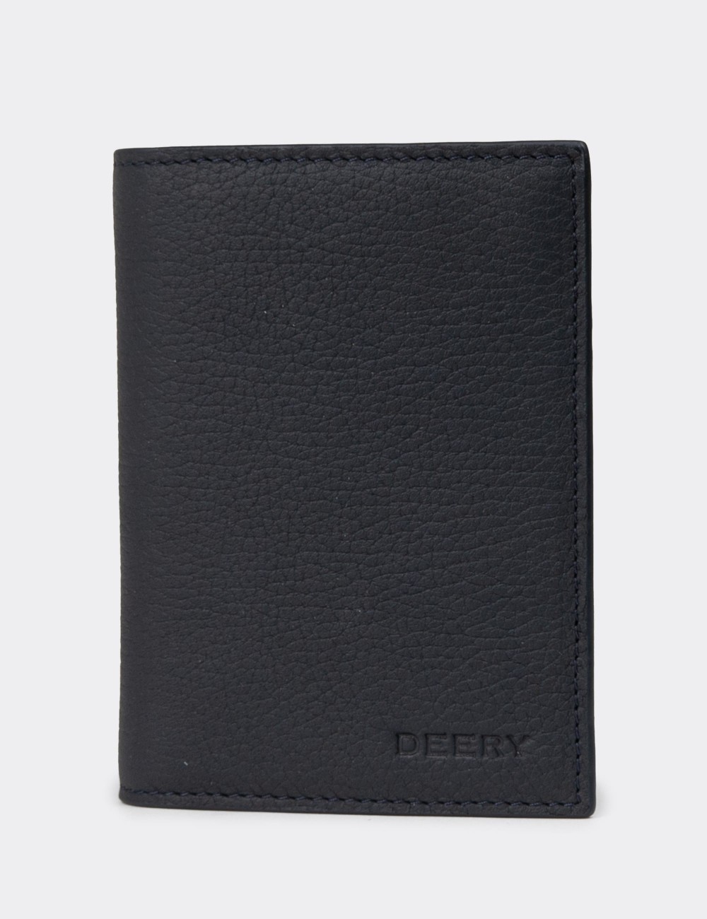 Men's Navy Leather Wallet - 00219MLCVZ01 Men's Navy Leather Wallet - 00219MLCVZ01