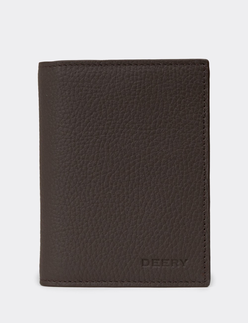 Men's Brown Leather Wallet - 00219MKHVZ01 Men's Brown Leather Wallet - 00219MKHVZ01