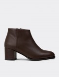 Women's Brown Leather Boots