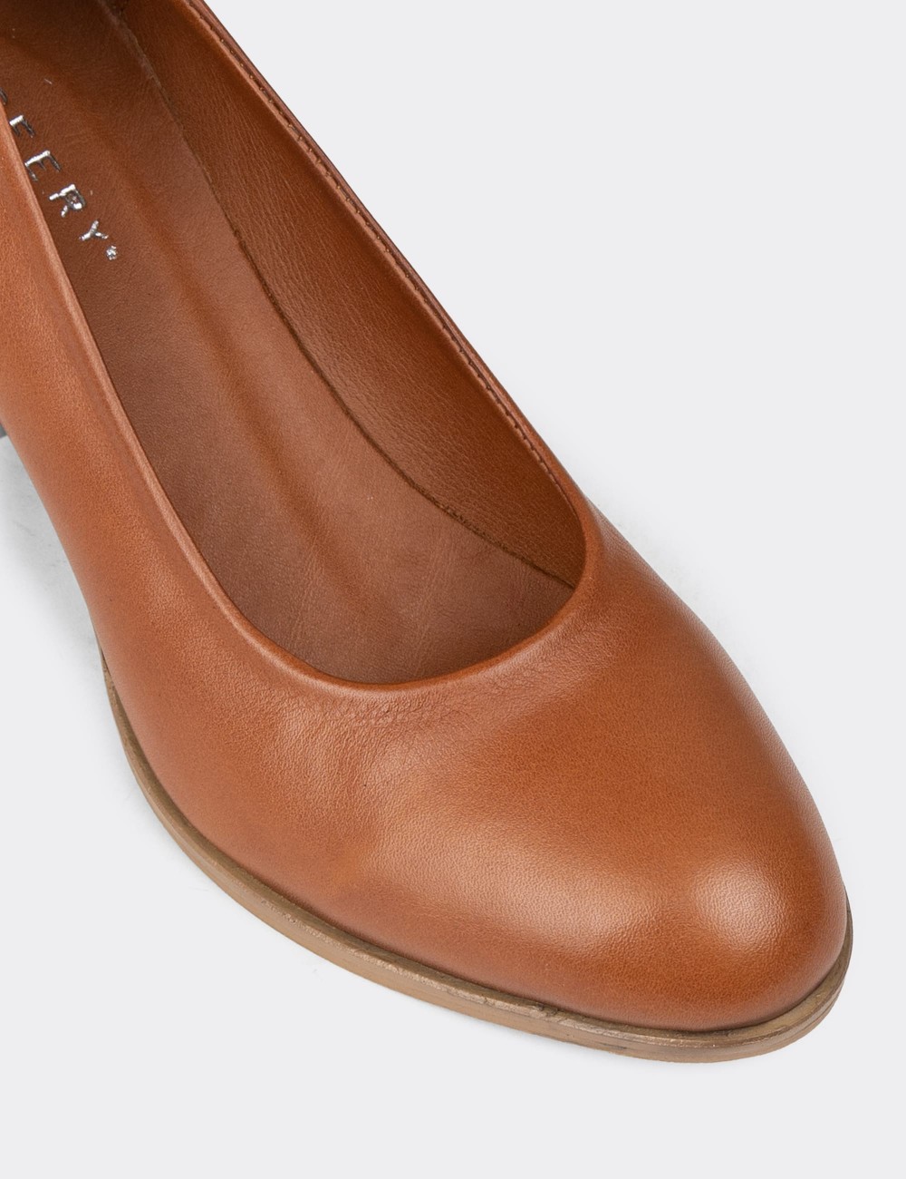 Women's Tan Leather Heeled Shoes - A3285ZTBAC01 Women's Tan Leather Heeled Shoes - A3285ZTBAC01