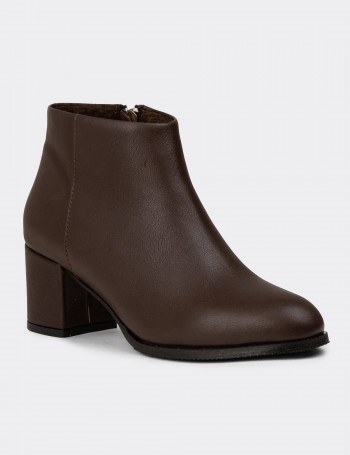 Women's Brown Leather Boots