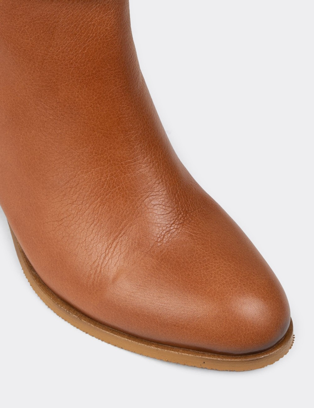 Women's Tan Leather Ankle Boots - A3324ZTBAC01 Women's Tan Leather Ankle Boots - A3324ZTBAC01